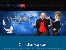 Tablet Screenshot of magicmorgan.com